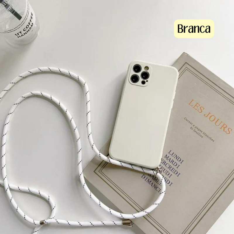 Capa para iPhone com alça "Crossbody" - Domus Store