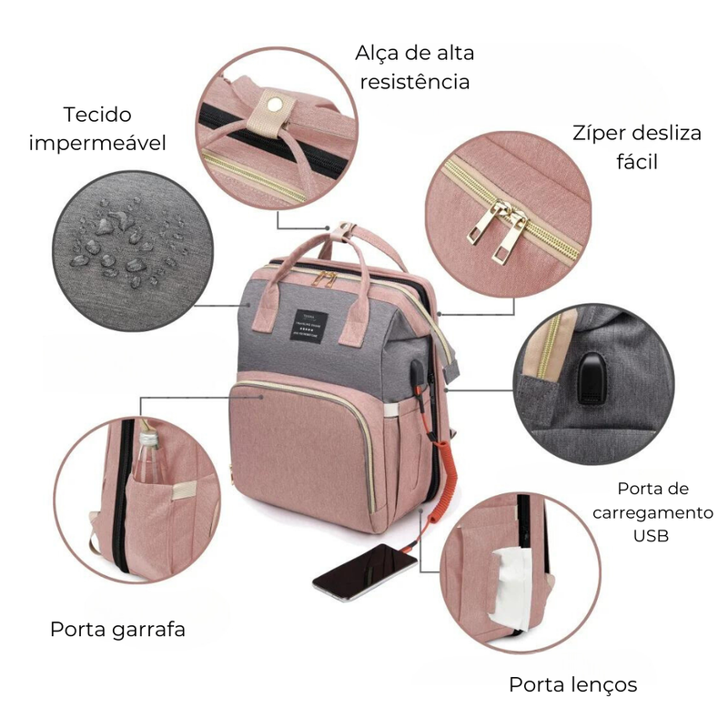 [2 em 1] Bolsa&Berço® 2024 - Domus Store