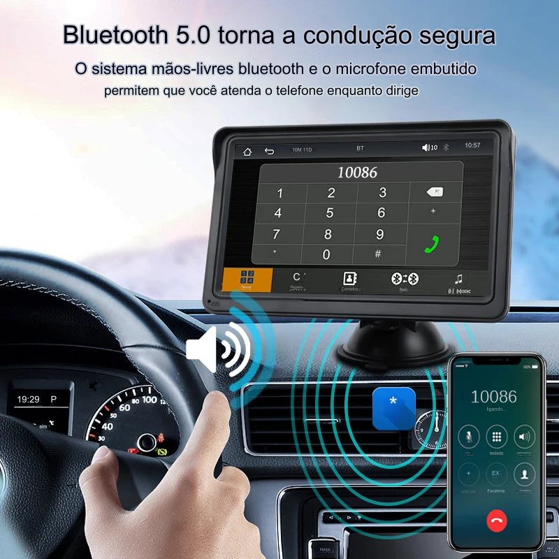 AutoVision® Monitor Multimídia para Veículos - Domus Store