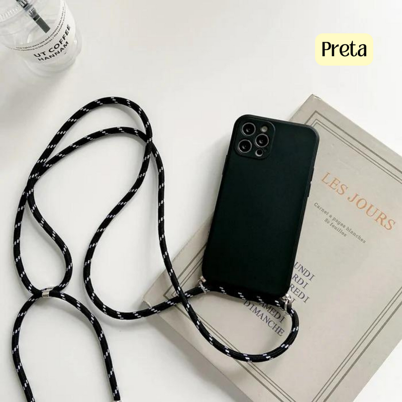 Capa para iPhone com alça "Crossbody" - Domus Store