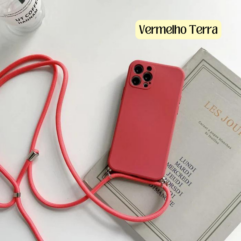 Capa para iPhone com alça "Crossbody" - Domus Store