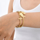 Pulseira Cruz Virgem Maria - Domus Store