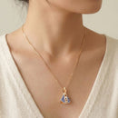 Colar Nossa Senhora Aparecida 18K Azul - Domus Store