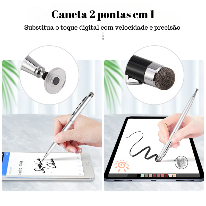 Caneta Stylus Universal Para Telas (2 pontas em 1) - Domus Store